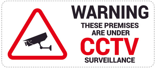No entry - video surveillance "Warning These premises are under CCTV surveillance" 10-40 cm LH-RESTRICT-1260