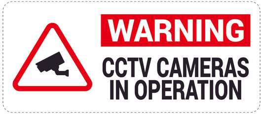 No entry - video surveillance "Warning CCTV cameras in operation" 10-40 cm LH-RESTRICT-1270