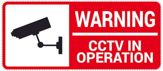 No entry - video surveillance "Warning CCTV in operation" 10-40 cm LH-RESTRICT-1310