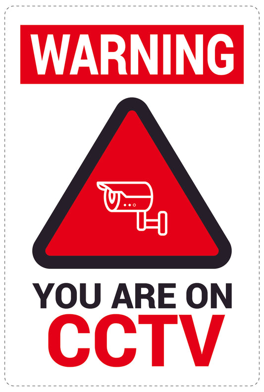 No entry - video surveillance "Warning you are on CCTV" 10-40 cm LH-RESTRICT-2050