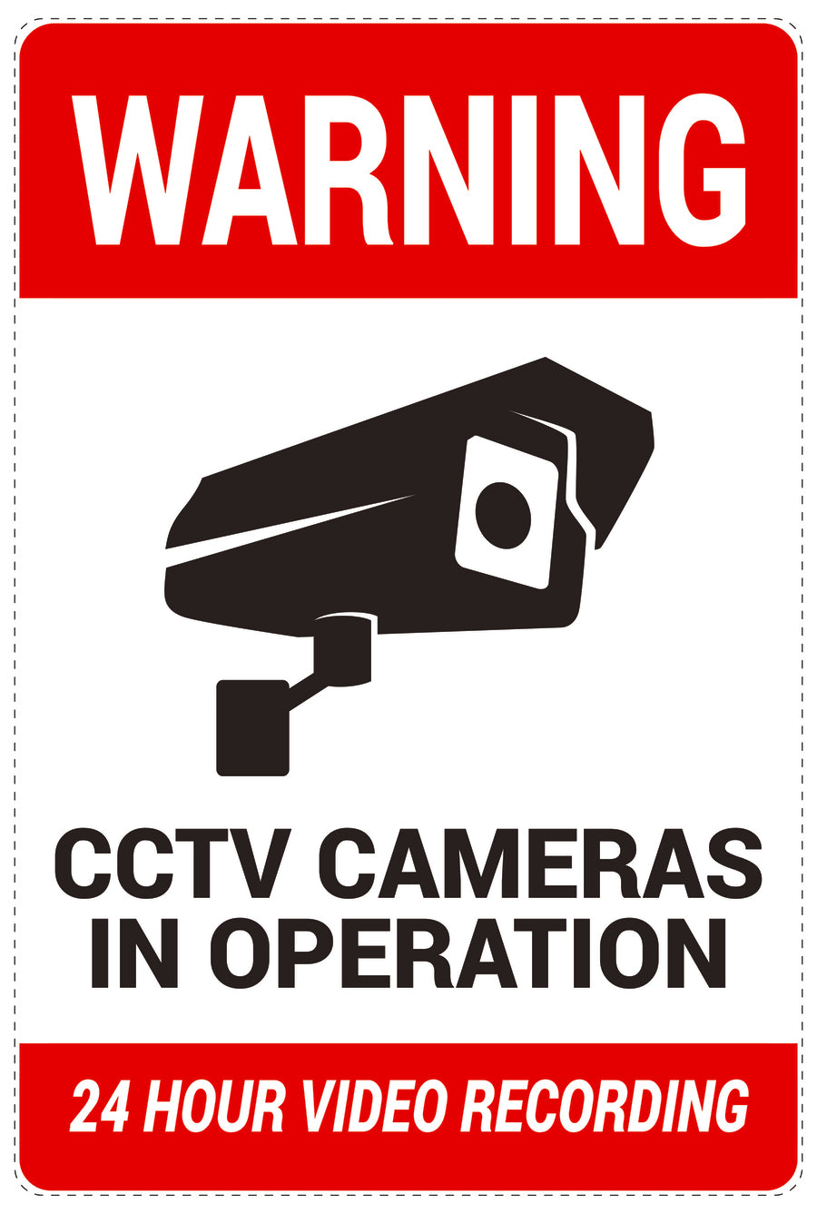 Camera Only Warning No entry - video surveillance