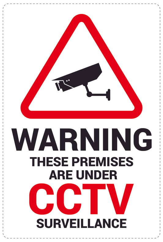 No entry - video surveillance "Warning These premises are under CCTV surveillance" 10-40 cm LH-RESTRICT-2260