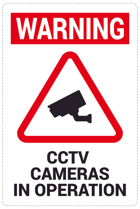 No entry - video surveillance "Warning CCTV cameras in operation" 10-40 cm LH-RESTRICT-2270