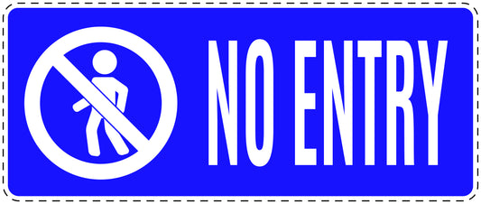 No entry sticker "No entry " LH-SI5060-44