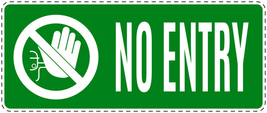 No entry sticker "No entry" LH-SI5070-67