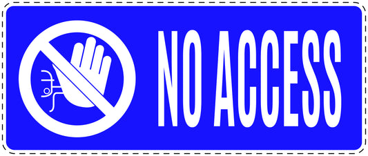 No entry sticker "No access" LH-SI5090-44