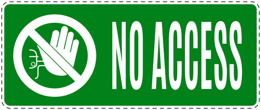 No entry sticker "No access" LH-SI5090-67