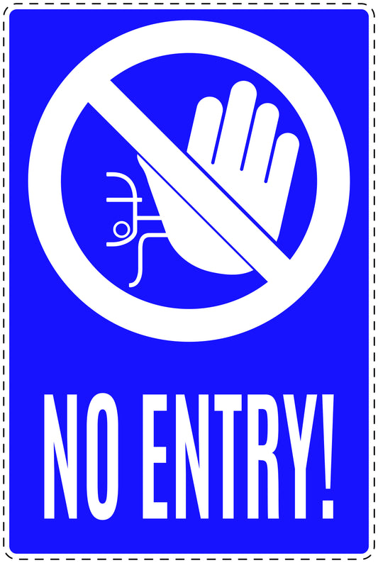 No entry sticker "No entry!" LH-SI6070-44