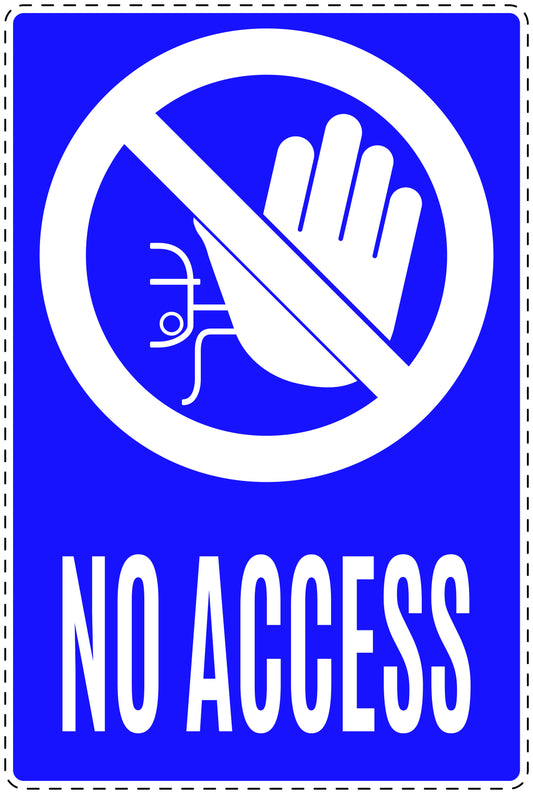 No entry sticker "No access" LH-SI6090-44