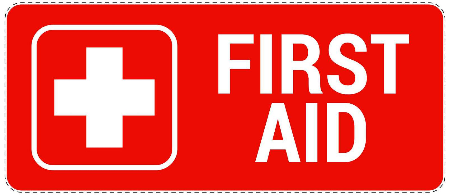 Emergency sticker "First aid" 10-40 cm LH-SIE-3040-14