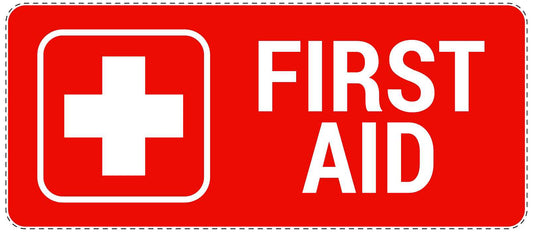 Emergency sticker "First aid" 10-40 cm LH-SIE-3040-14