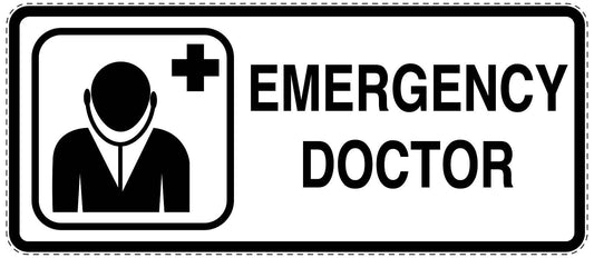 Emergency sticker "Emergency doctor" 10-40 cm LH-SIE-3070-0