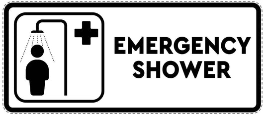 Emergency sticker "Emergency shower" 10-40 cm LH-SIE-3110-0