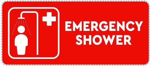 Emergency sticker "Emergency shower" 10-40 cm LH-SIE-3110-14