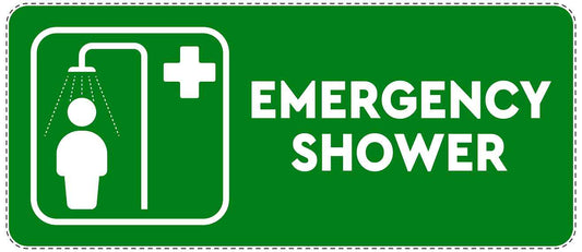 Emergency sticker "Emergency shower" 10-40 cm LH-SIE-3110-54