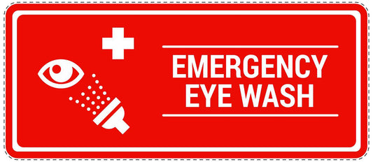 Emergency sticker "Emergency eye wash" 10-40 cm LH-SIE-3120-14
