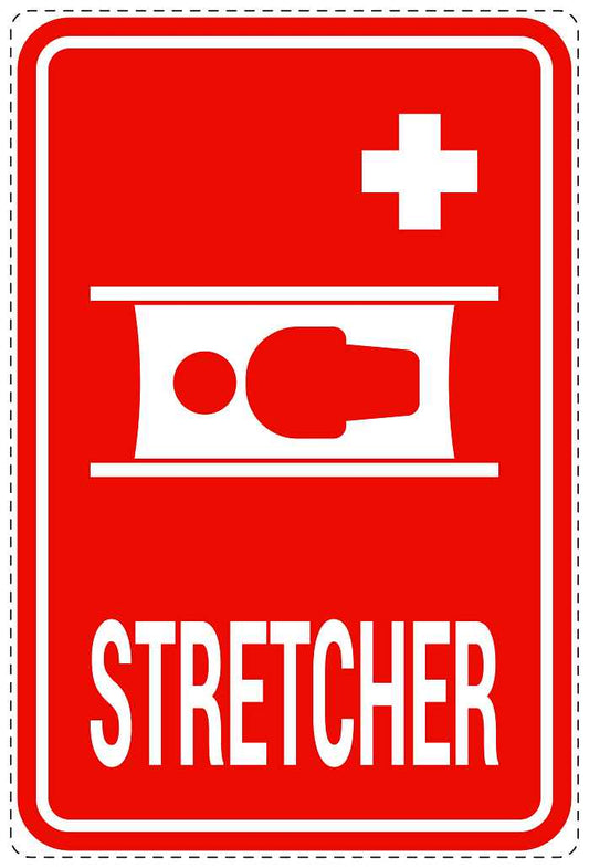 Emergency sticker "Stretcher" 10-40 cm LH-SIE-4000-14