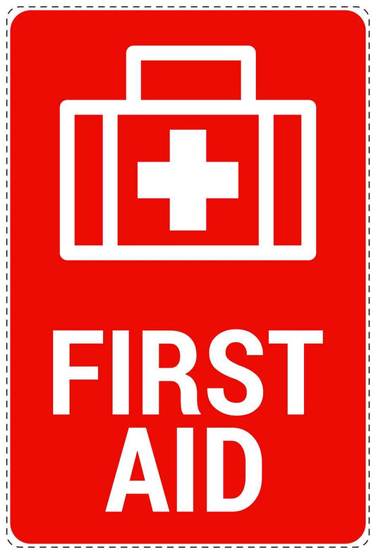 Emergency sticker "First aid" 10-40 cm LH-SIE-4050-14