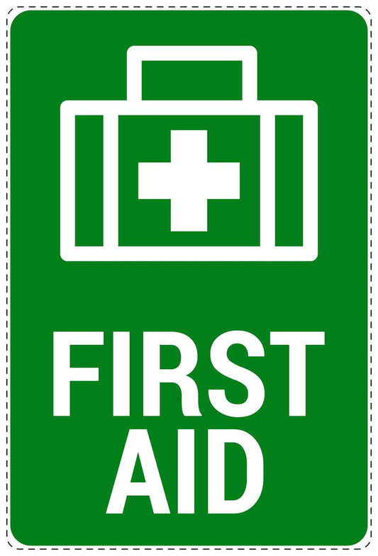 Emergency sticker "First aid" 10-40 cm LH-SIE-4050-54
