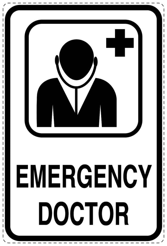 Emergency sticker "Emergency doctor" 10-40 cm LH-SIE-4070-0