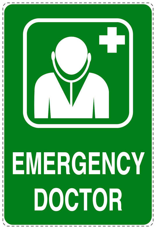 Emergency sticker "Emergency doctor" 10-40 cm LH-SIE-4070-54