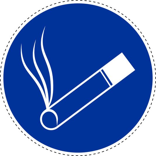 Mandatory stickers "Smoking allowed" made of PVC plastic, LH-SIM1520