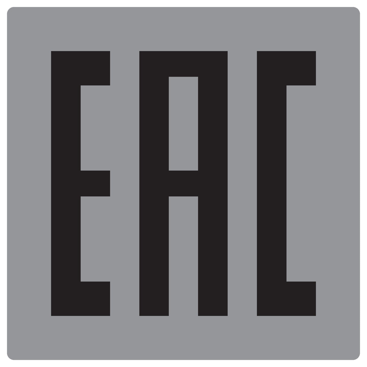 100x electrical appliances License plate "EAC" Eurasian conformity LH-EAC-PE-1010-SIM