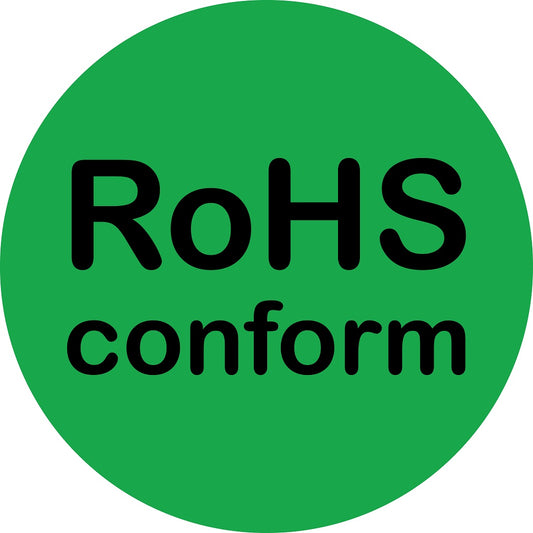 1000 labels RoHS 10-50mm  LO-ROHS-10200 Waterproof