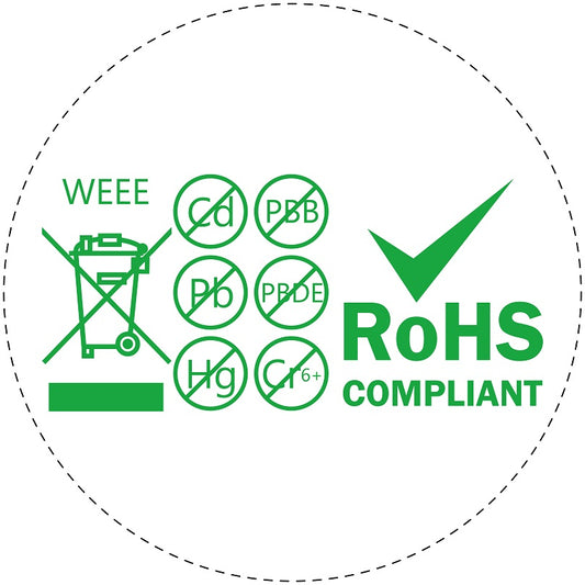 1000 labels RoHS 10-50mm LO-ROHS-11300 Waterproof
