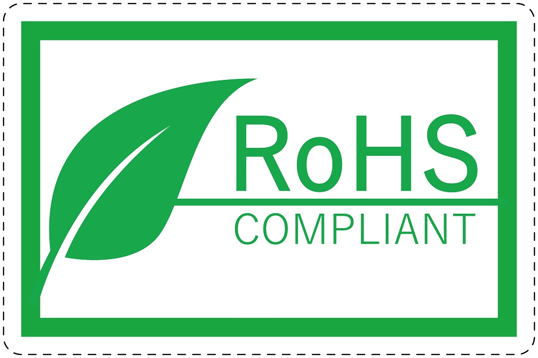 1000 labels RoHS Sticker 10-50mm LO-ROHS-20100 Waterproof