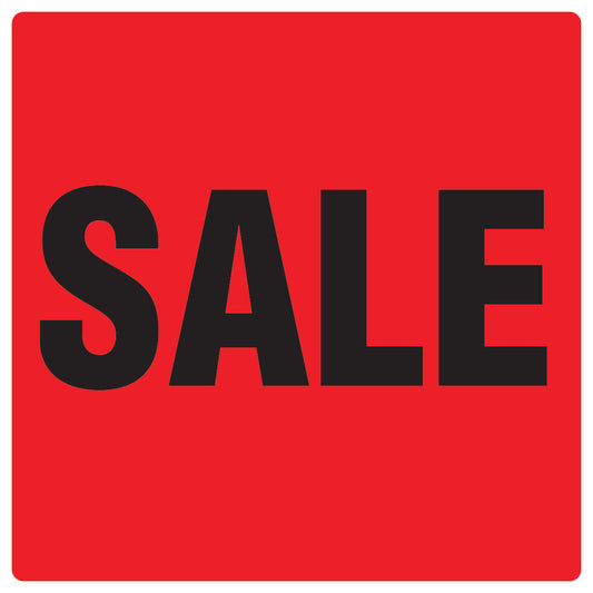 Promotional stickers square"Sale" 2-7 cm LH-SALE-1000-QU-10-14-88