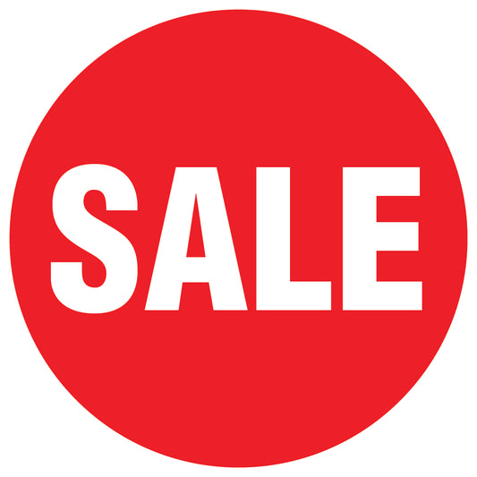 Promotional stickers round 2 "Sale" 2-7 cm LH-SALE-1000-RU-10-14-0