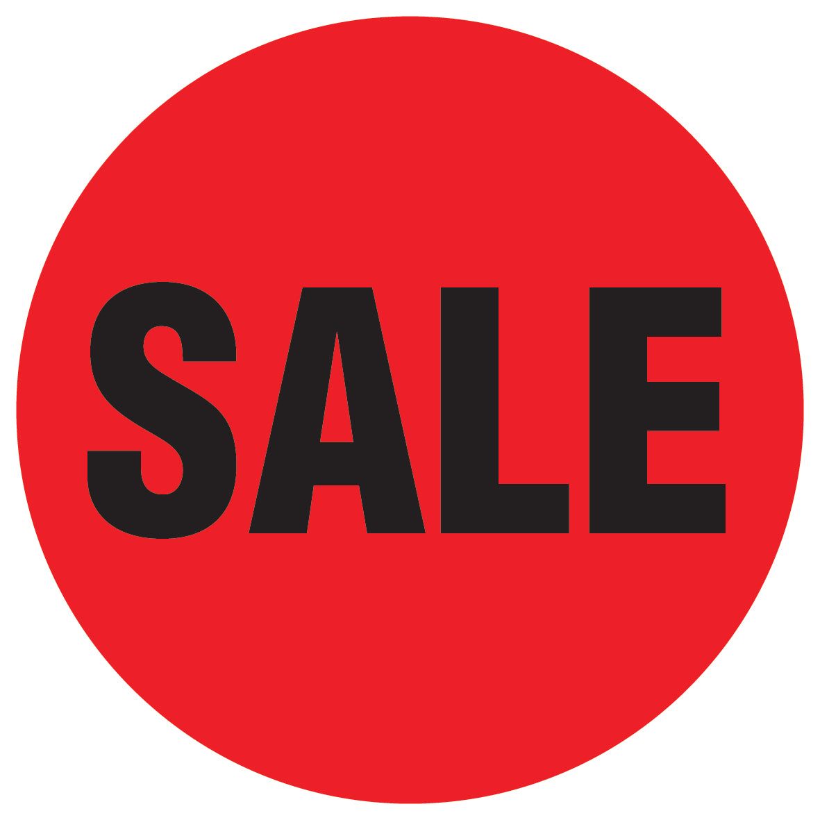 Promotional stickers round 2 "Sale" 10-60 cm LH-SALE-1000-RU-10-14-88