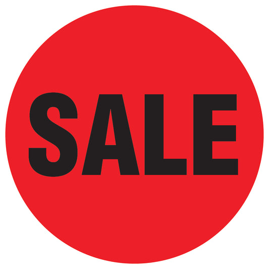 Promotional stickers round 2 "Sale" 10-60 cm LH-SALE-1000-RU-10-14-88