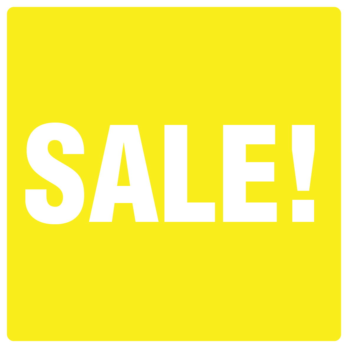 Promotional stickers square"Sale !" 10-60 cm LH-SALE-2000-QU-10-3-0