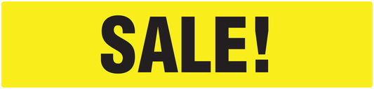Promotional stickers rectangular "Sale !" 10-60 cm LH-SALE-2000-RE-50x12-3-88