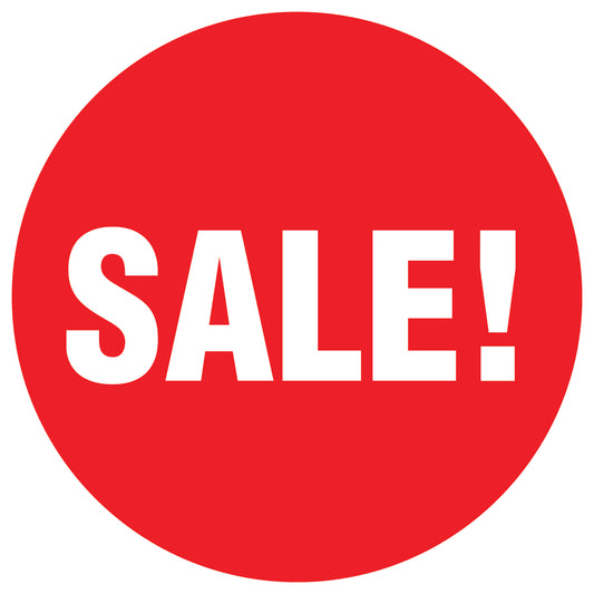 Promotional stickers round 2 "Sale !" 10-60 cm LH-SALE-2000-RU-10-14-0