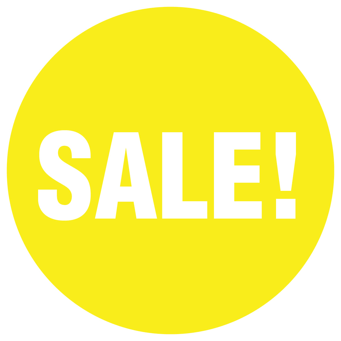 Promotional stickers round 2 "Sale !" 10-60 cm LH-SALE-2000-RU-10-3-0