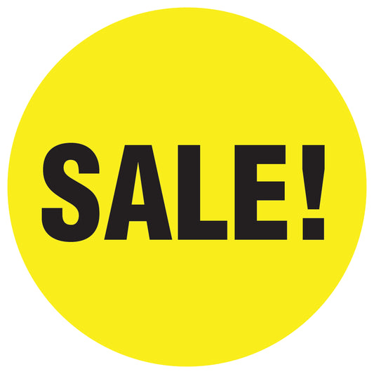 Promotional stickers round 2 "Sale !" 10-60 cm LH-SALE-2000-RU-10-3-88