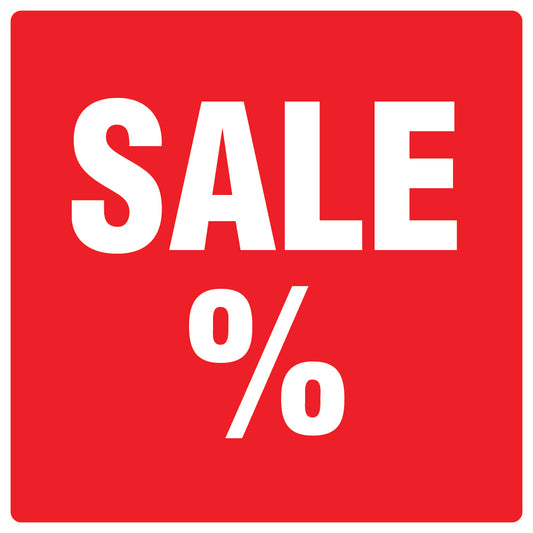 Promotional stickers square"Sale %" 10-60 cm LH-SALE-3000-QU-10-14-0