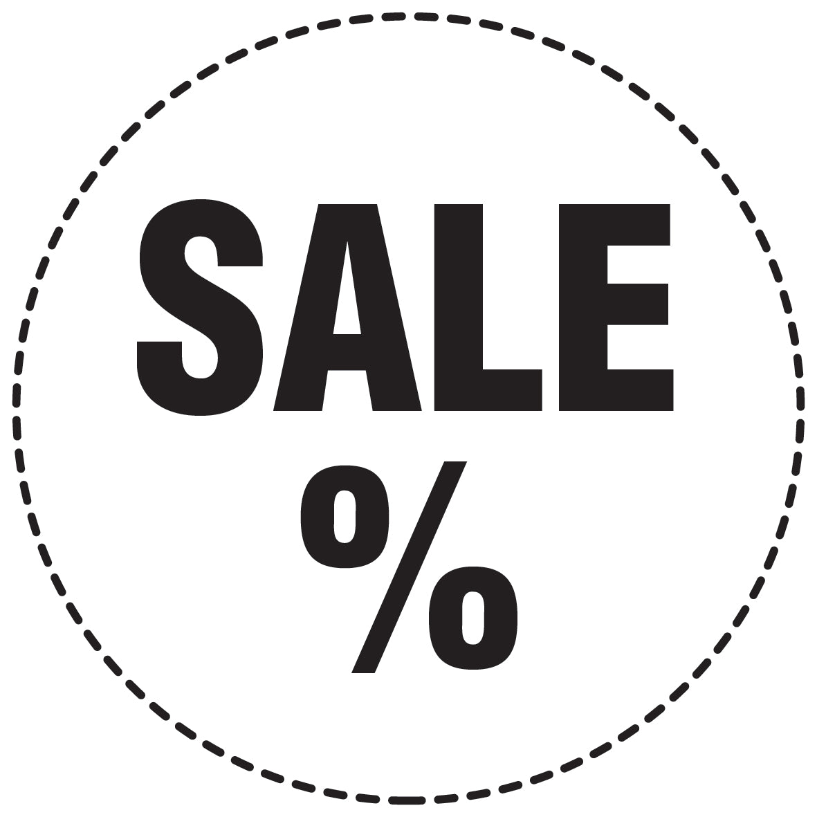 Promotional stickers round 2 "Sale %" 2-7 cm LH-SALE-3000-RU-10-0-88