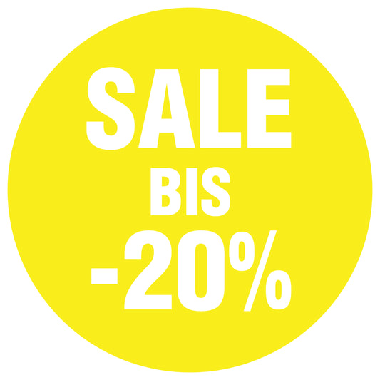 Promotional stickers round 2 "Sale bis -20%" 10-60 cm LH-SALE-4020-RU-10-3-0