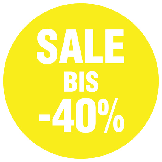 Promotional stickers round 2 "Sale bis -40%" 10-60 cm LH-SALE-4040-RU-10-3-0