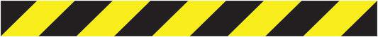 Sticker "Safety strips" 20-80 cm yellow made of PVC plastic LO-STRIPES-10000-100x10-88-803