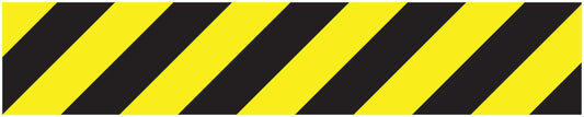 Sticker "Safety strips" 20-80 cm yellow made of PVC plastic LH-STRIPES-10000-50x10-88-803