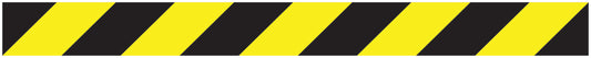 Sticker "Safety strips" 20-80 cm yellow made of PVC plastic LH-STRIPES-10000-50x5-88-803