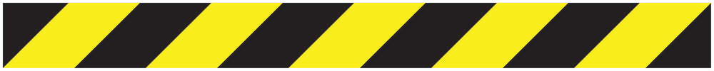 Sticker "Safety strips" 20-80 cm yellow made of PVC plastic LH-STRIPES-10000-50x5-88-803