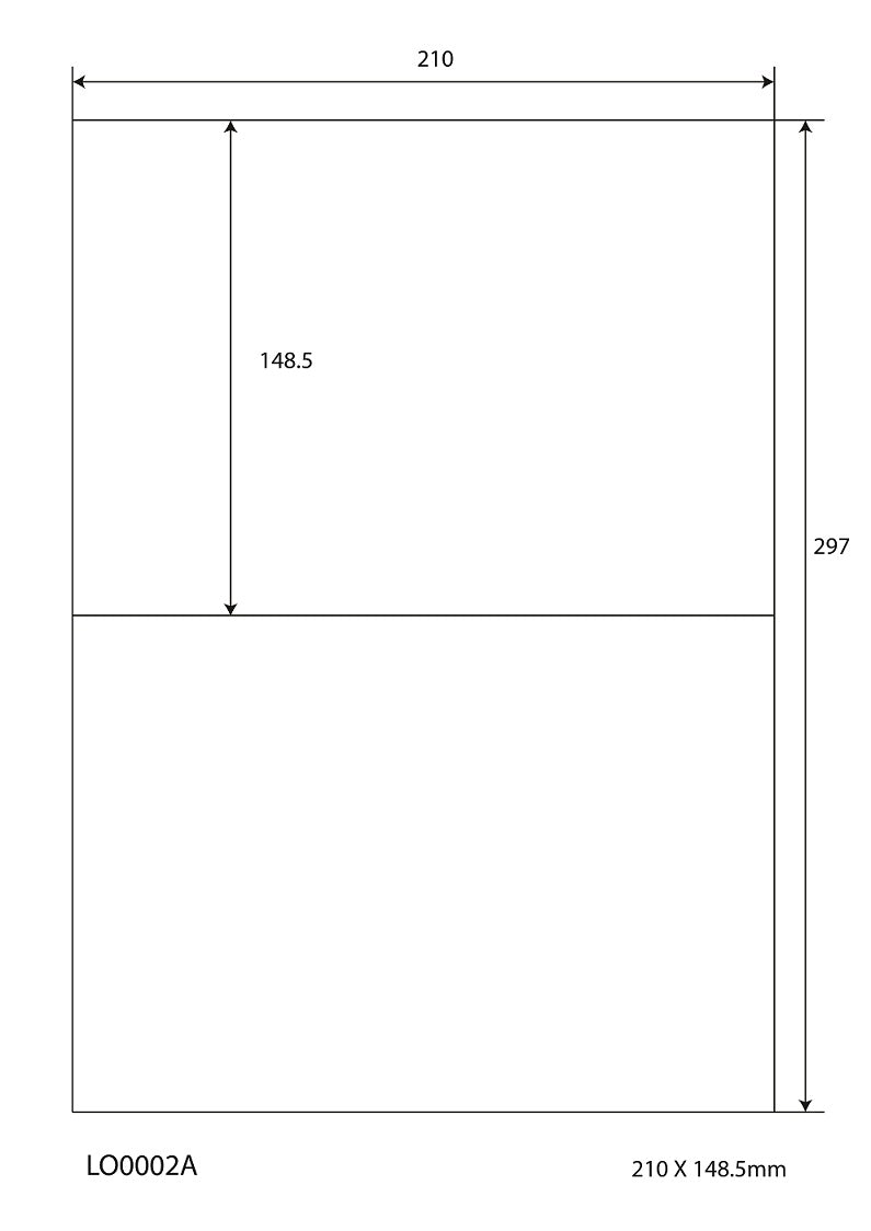 100 DIN A4 sheets 210x148.5 mm 70g ES-0002A-70-0