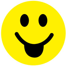 1000 smiley stickers 2-10 cm large quantities particularly affordable LH-SMI-0380