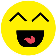 1000 smiley stickers 2-10 cm large quantities particularly affordable LH-SMI-0410
